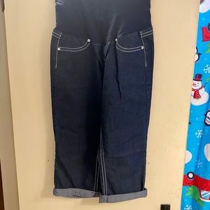 Maternity jean capris - LIKE NEW!